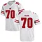 Men's Game Barrett Nelson Wisconsin Badgers College Jersey - White