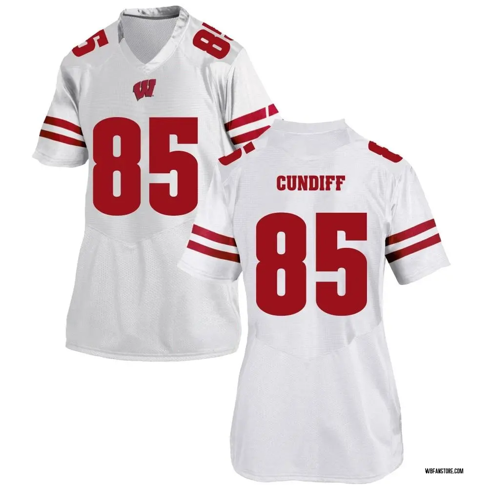 Women's Game Clay Cundiff Wisconsin Badgers College Jersey - White