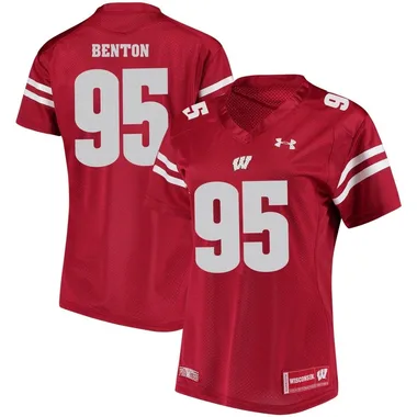 Women's Replica Keeanu Benton Wisconsin Badgers College Jersey - Red