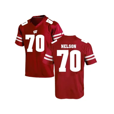 Youth Game Barrett Nelson Wisconsin Badgers College Jersey - Red