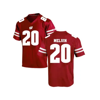 Youth Game Semar Melvin Wisconsin Badgers College Jersey - Red